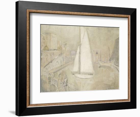 The White Yacht in Monte Carlo-Christopher Wood-Framed Giclee Print