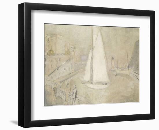 The White Yacht in Monte Carlo-Christopher Wood-Framed Giclee Print