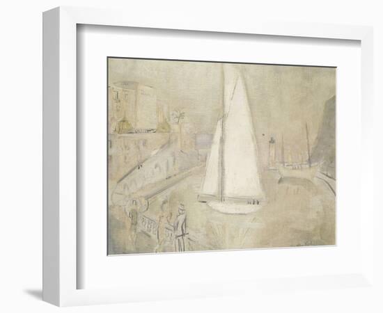 The White Yacht in Monte Carlo-Christopher Wood-Framed Giclee Print