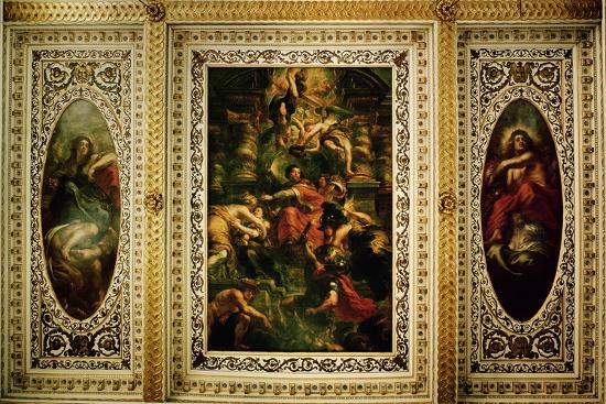 The Whitehall Ceiling The Peaceful Reign Of King James I 1632 34 Giclee Print By Peter Paul Rubens Art Com