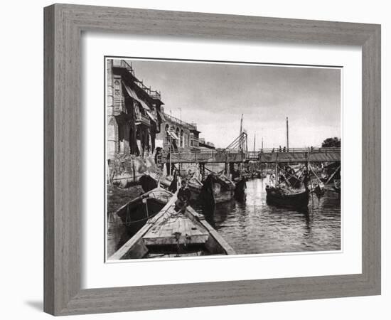 The Whiteley Bridge, Ashar Creek, Basra, Iraq, 1925-A Kerim-Framed Giclee Print