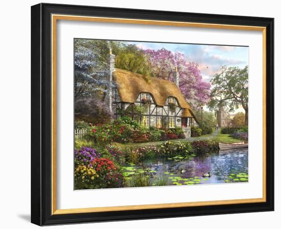 The Whitestone Cottage-Dominic Davison-Framed Art Print