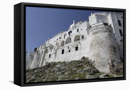 The Whitewashed City Wall, Including a Defensive Tower, in the White City (Citta Bianca)-Stuart Forster-Framed Premier Image Canvas