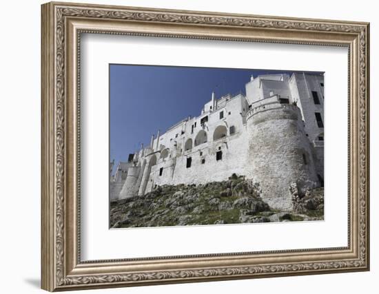 The Whitewashed City Wall, Including a Defensive Tower, in the White City (Citta Bianca)-Stuart Forster-Framed Photographic Print