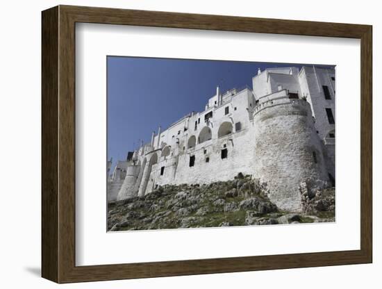 The Whitewashed City Wall, Including a Defensive Tower, in the White City (Citta Bianca)-Stuart Forster-Framed Photographic Print