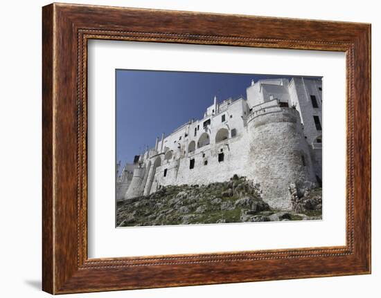 The Whitewashed City Wall, Including a Defensive Tower, in the White City (Citta Bianca)-Stuart Forster-Framed Photographic Print