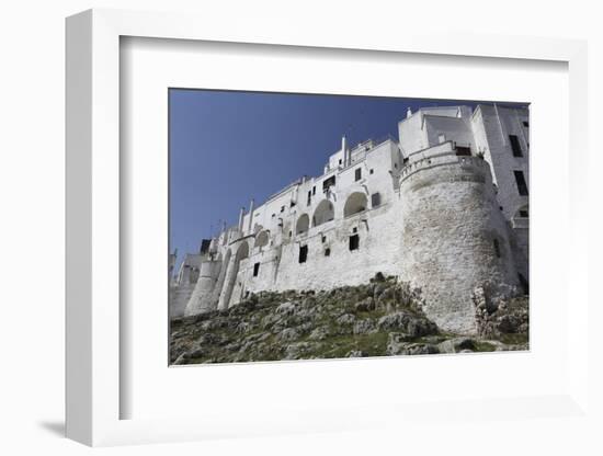 The Whitewashed City Wall, Including a Defensive Tower, in the White City (Citta Bianca)-Stuart Forster-Framed Photographic Print