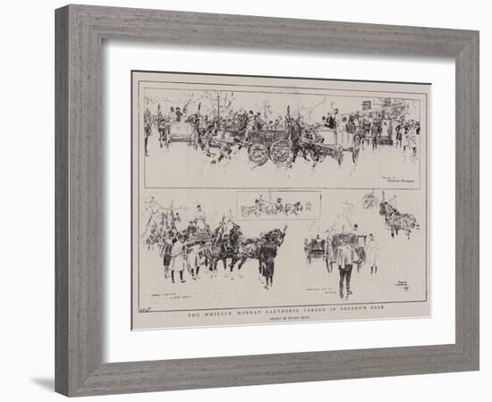 The Whitsun Monday Carthorse Parade in Regent's Park-Frank Craig-Framed Giclee Print