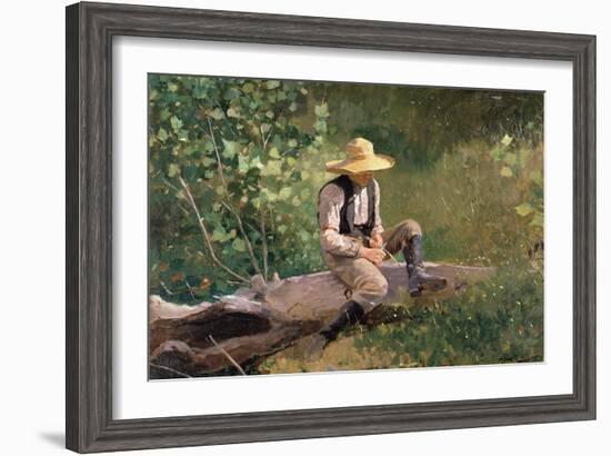 The Whittling Boy, 1873-Winslow Homer-Framed Giclee Print