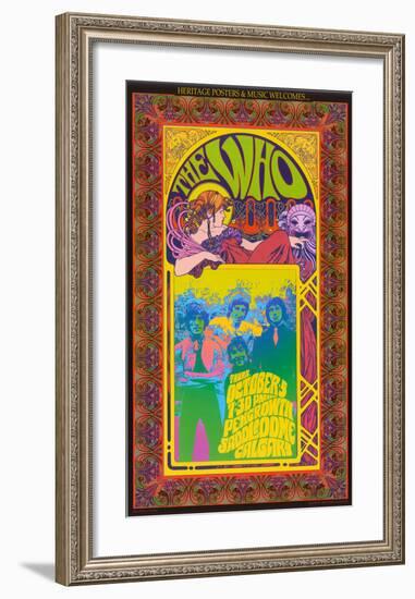 The Who in Concert-Bob Masse-Framed Art Print