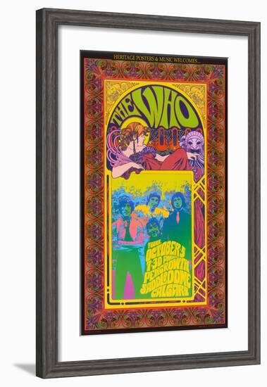 The Who in Concert-Bob Masse-Framed Art Print