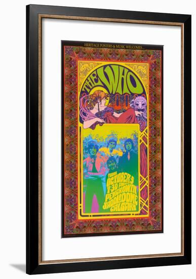 The Who in Concert-Bob Masse-Framed Art Print