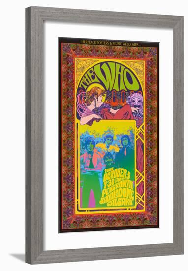 The Who in Concert-Bob Masse-Framed Art Print