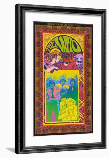 The Who in Concert-Bob Masse-Framed Art Print