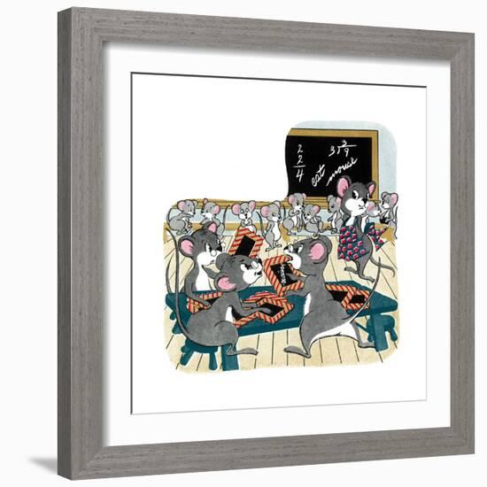 The Whole Class Passes - Jack & Jill-Virginia Wheatley-Framed Giclee Print