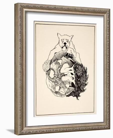 The Whole Story of the Jaguar and the Hedgehog and the Tortoise and the Armadillo All in a Heap-Rudyard Kipling-Framed Giclee Print