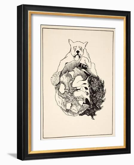 The Whole Story of the Jaguar and the Hedgehog and the Tortoise and the Armadillo All in a Heap-Rudyard Kipling-Framed Giclee Print