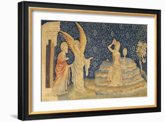 The Whore of Babylon, Number 64 from "The Apocalypse of Angers", 1373-87-Nicolas Bataille-Framed Giclee Print