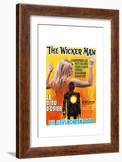 The Wicker Man, (aka Le Dieu D'osier), Belgian poster, 1973-null-Framed Premium Giclee Print