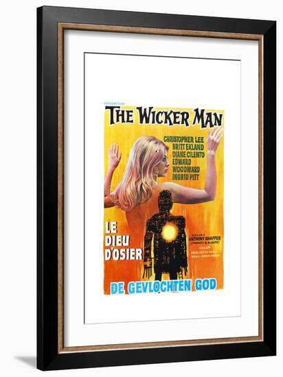 The Wicker Man, (aka Le Dieu D'osier), Belgian poster, 1973-null-Framed Premium Giclee Print