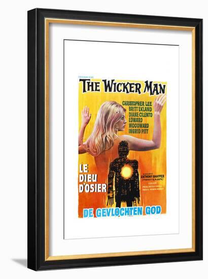 The Wicker Man, (aka Le Dieu D'osier), Belgian poster, 1973-null-Framed Premium Giclee Print