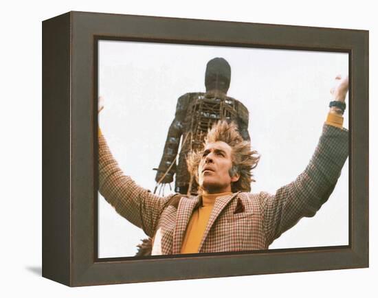 The Wicker Man, Christopher Lee, 1973-null-Framed Stretched Canvas