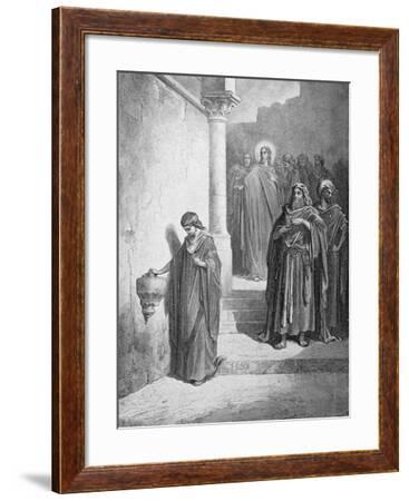 The Widow's Mite, Engraved by L. Dumont, C.1868 Giclee Print by Gustave ...