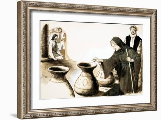 The Widow's Mite-Clive Uptton-Framed Giclee Print