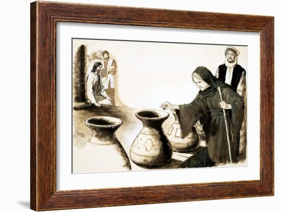 The Widow's Mite-Clive Uptton-Framed Giclee Print