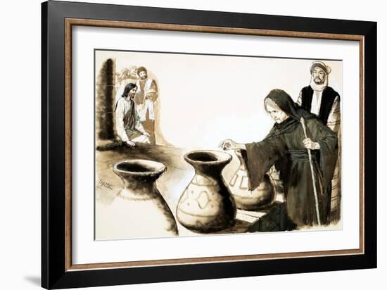 The Widow's Mite-Clive Uptton-Framed Giclee Print