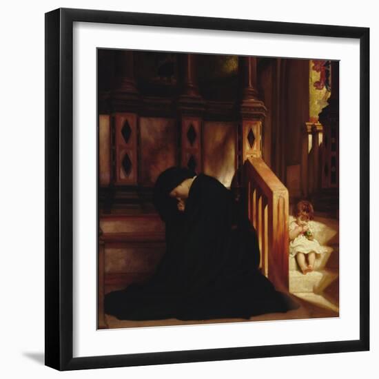 The Widow's Prayer, c.1864/65-Frederick Leighton-Framed Giclee Print