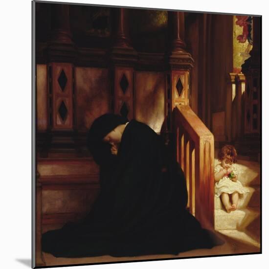 The Widow's Prayer, c.1864/65-Frederick Leighton-Mounted Giclee Print