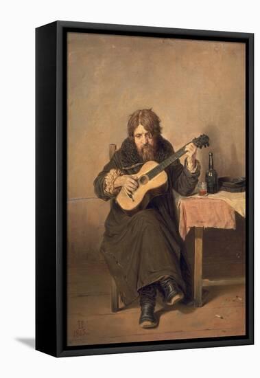 The Widowed Guitar Player, 1865-Vasili Grigorevich Perov-Framed Premier Image Canvas