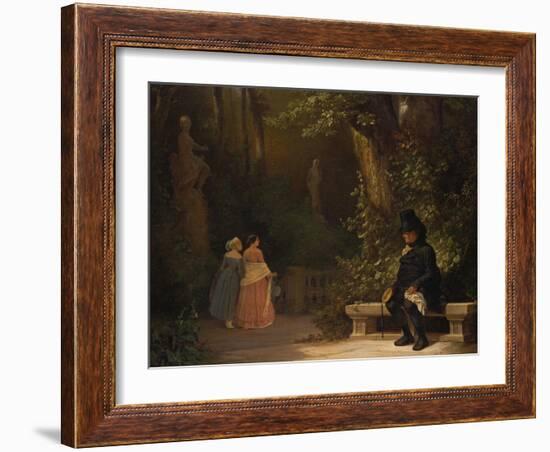 The Widower, 1844-Carl Spitzweg-Framed Giclee Print