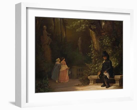 The Widower, 1844-Carl Spitzweg-Framed Giclee Print