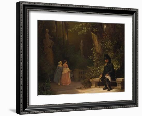 The Widower, 1844-Carl Spitzweg-Framed Giclee Print