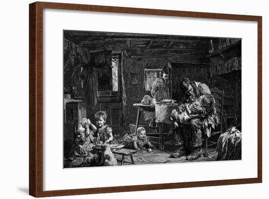 The Widower, 1882-John Bagnold Burgess-Framed Giclee Print