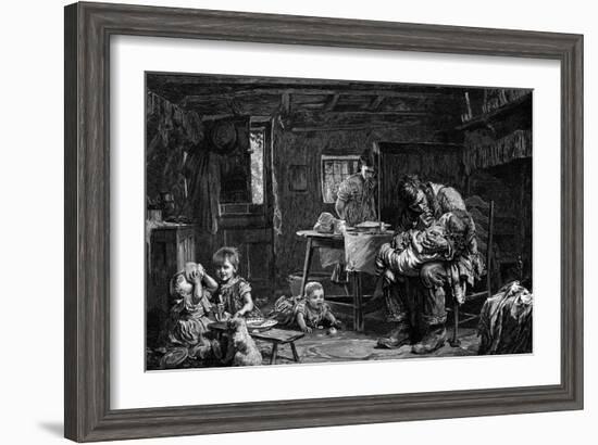 The Widower, 1882-John Bagnold Burgess-Framed Giclee Print