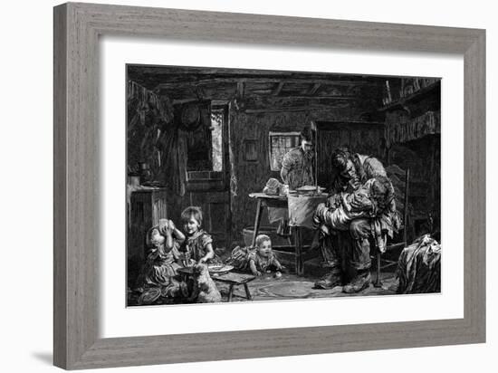 The Widower, 1882-John Bagnold Burgess-Framed Giclee Print