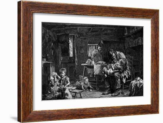 The Widower, 1882-John Bagnold Burgess-Framed Giclee Print