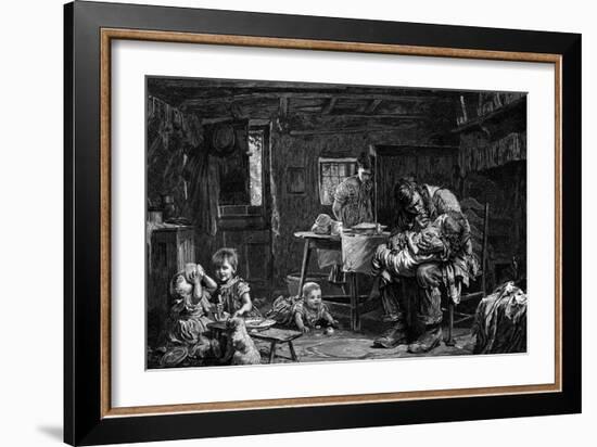 The Widower, 1882-John Bagnold Burgess-Framed Giclee Print