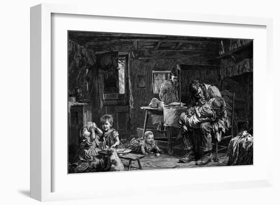 The Widower, 1882-John Bagnold Burgess-Framed Giclee Print