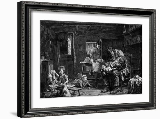 The Widower, 1882-John Bagnold Burgess-Framed Giclee Print