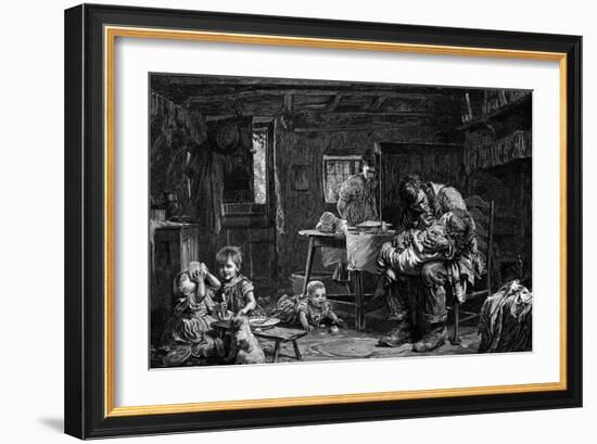 The Widower, 1882-John Bagnold Burgess-Framed Giclee Print