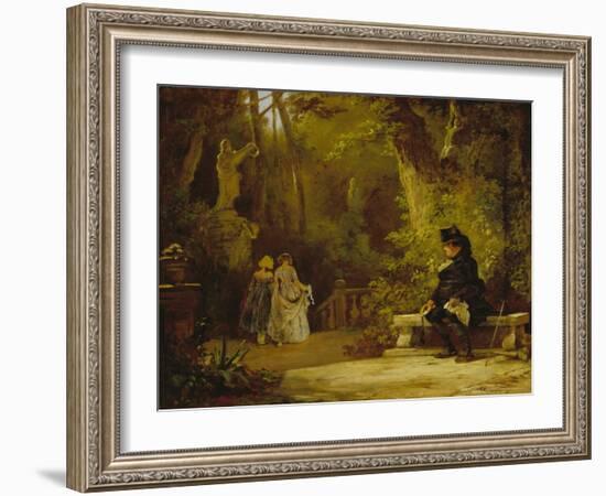 The Widower, about 1860-Carl Spitzweg-Framed Giclee Print