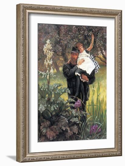 The Widower-James Tissot-Framed Art Print