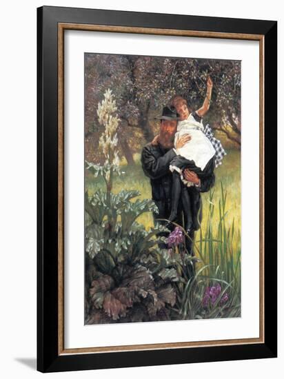 The Widower-James Tissot-Framed Art Print