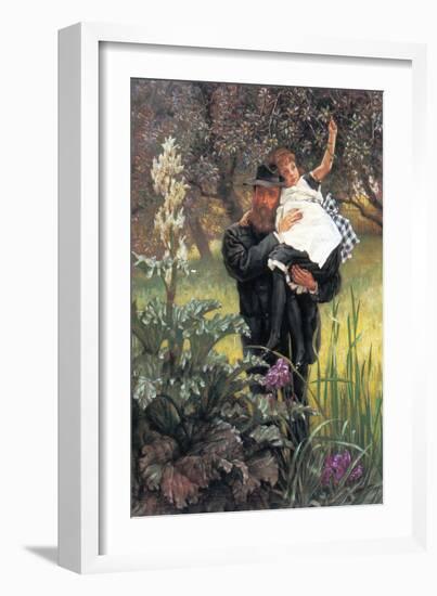 The Widower-James Tissot-Framed Art Print