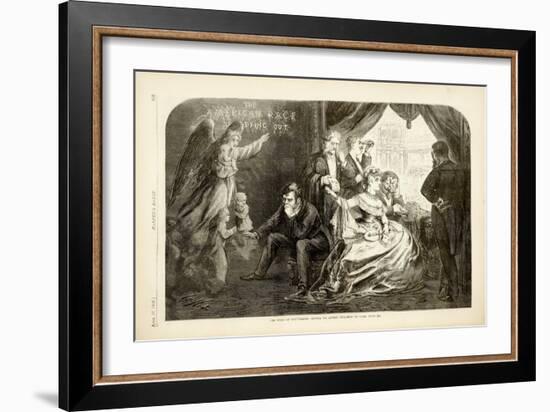 The Wife of the Period - Suffer No Little Children to Come Unto Me, 1869-Thomas Nast-Framed Giclee Print