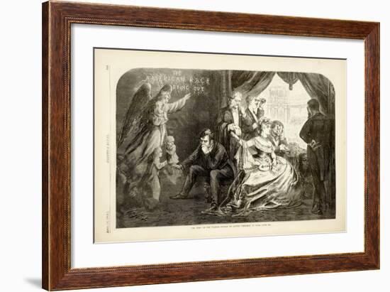 The Wife of the Period - Suffer No Little Children to Come Unto Me, 1869-Thomas Nast-Framed Giclee Print